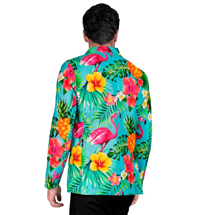 Neon Flamingo Party Fashion Jacket  Jacket 