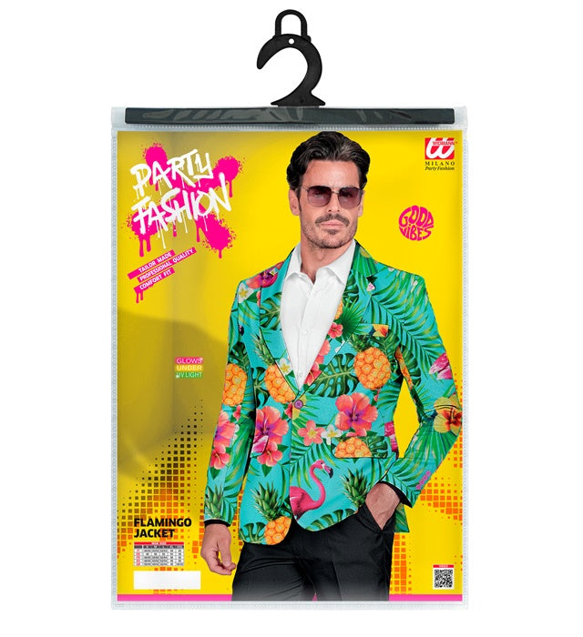 Neon Flamingo Party Fashion Jacket  Jacket 