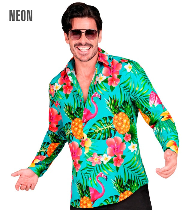 Neon Flamingo Party Fashion Shirt  Shirt 