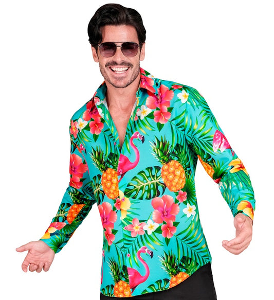 Neon Flamingo Party Fashion Shirt  Shirt 