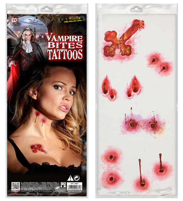 Sets Of 6 Vampire Bites Tattoos
