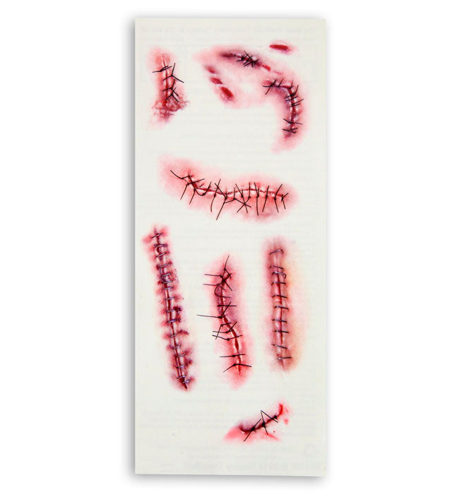Sets Of 10 Stapled &amp; Stitched Tattoos
