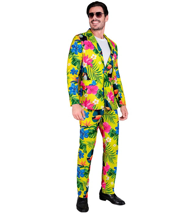 Neon Tropicana Party Fashion Suit  Jacket, Pants 