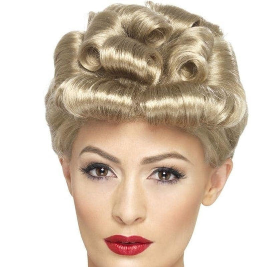 40s Vintage Wig Adult Blonde Curls 1