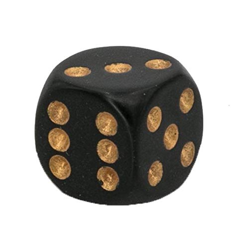 Chessex 25828 Dice-Opaque: 36D6 Black/Gold Set, Multicolor 5