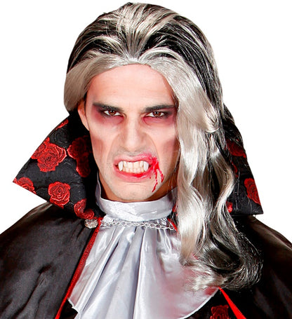 Vampire Make-Up Set  2 Fangs In Coffin Tray, Thermoplastic Adhesive Grains 1,4 G, Blood Gel 3 Ml, 3 Colours Make Up 4,5 Ml, Sponge 