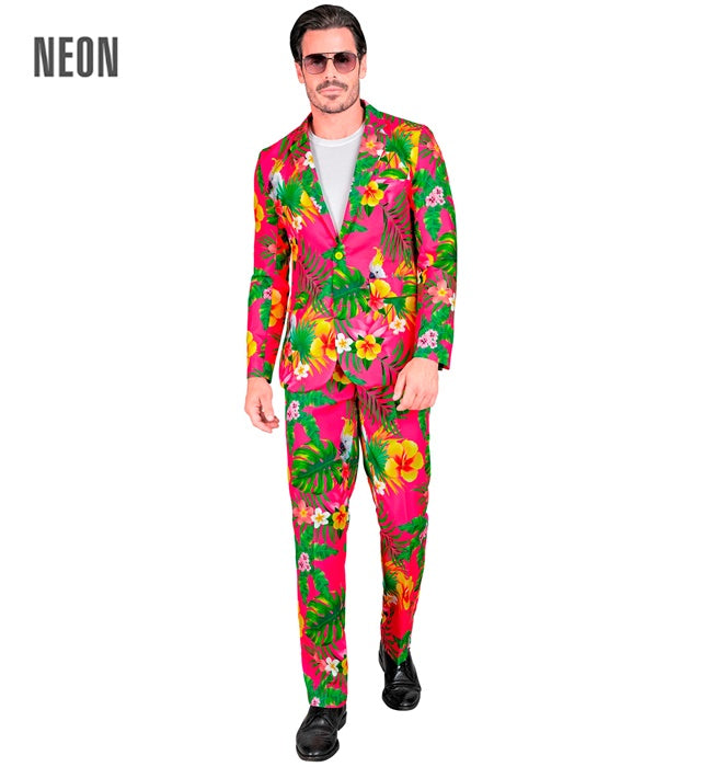 Neon Copacabana Party Fashion Suit  Jacket, Pants 