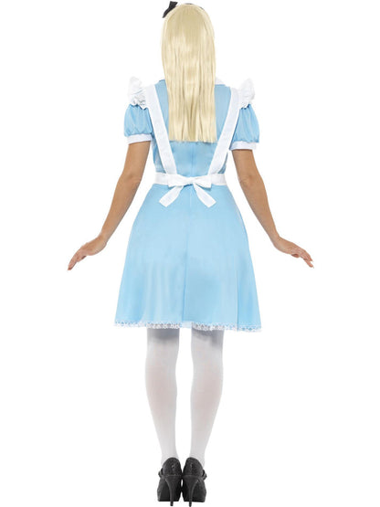 Alice In Wonderland Princess Costume Adult Blue Dress Apron and Headband 3