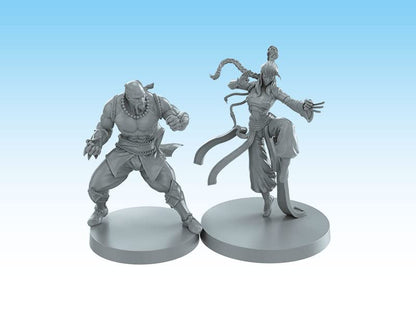 Sword & Sorcery: Genrju & Shakiko Hero Pack - White/Black Monk 2