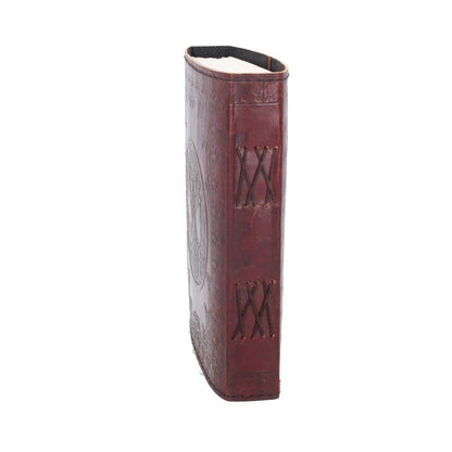 Lockable Tree of Life Red Leather Journal 15 x 21cm with Lock 6
