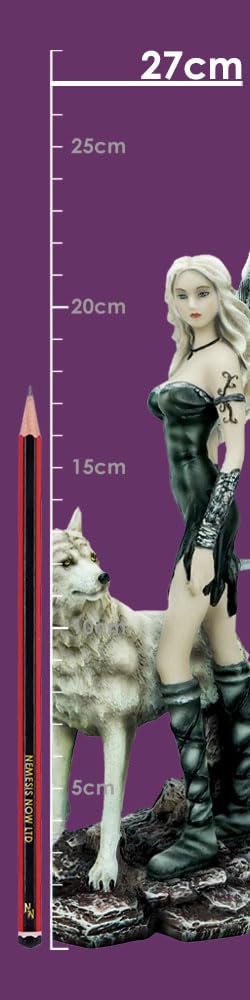 Esarosa Gothic Fairy and Wolf Resin Figurine 22cm 8
