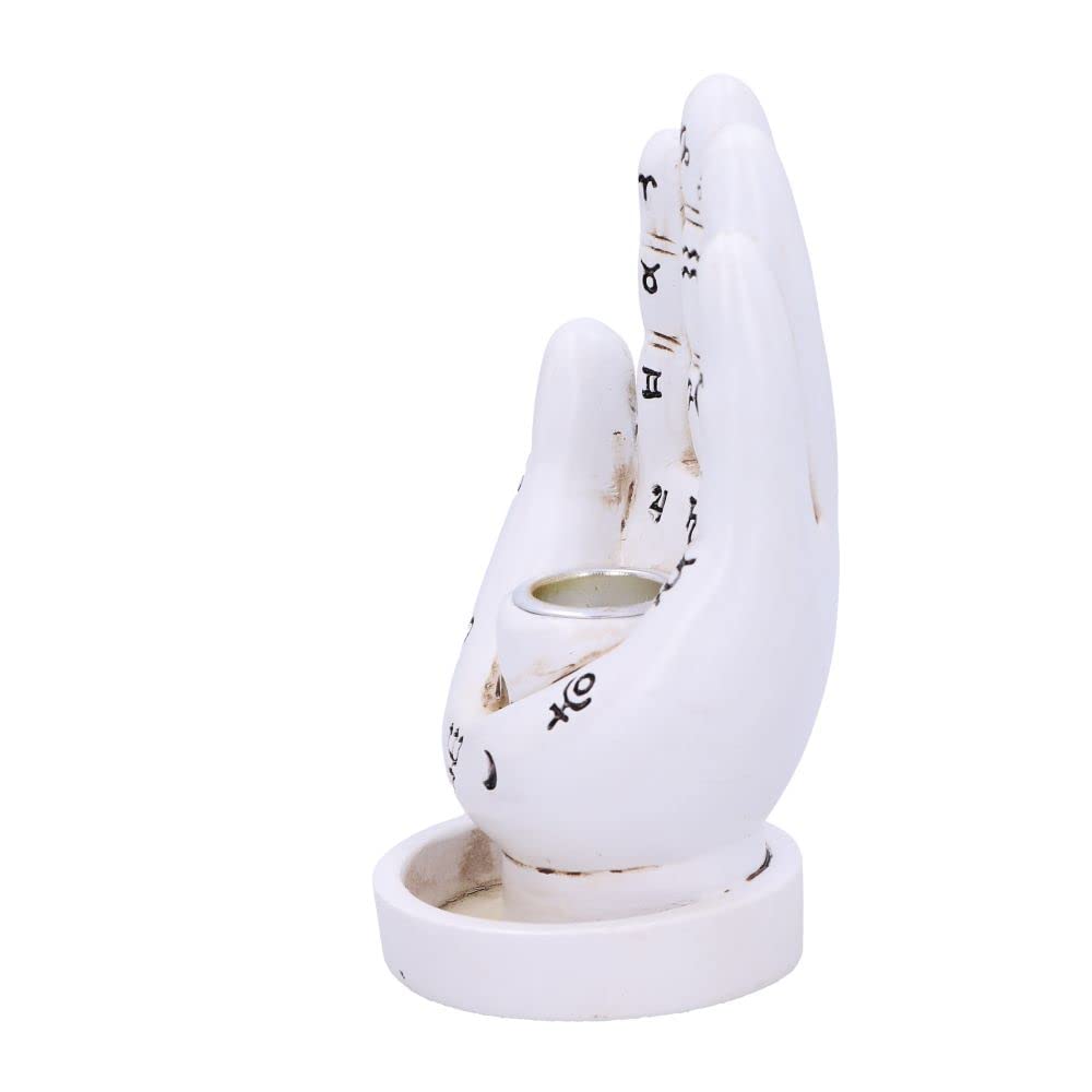 Hand Back Flow Burner White 12cm Palmistry Backflow Incense