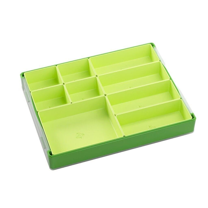 Token Silo Convertible | Store and Organize Board Game Tokens | 9 Removable Trays in 3 Different Sizes | Stackable Token Box | Convenient Space-Saving Design | Blue Color | Made by Gamegenic