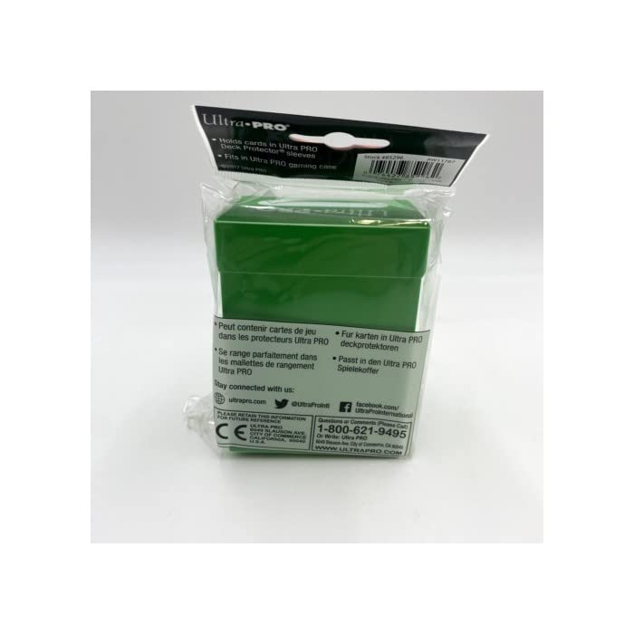 Lime Green Deck Box Card Sleeve by Ultra Pro 4
