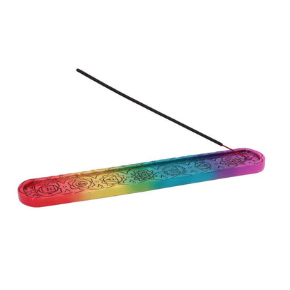 Rainbow Chakra Incense Burner 26cm Set of 4 4