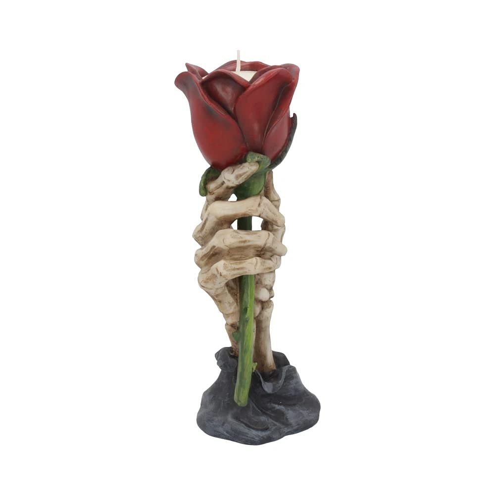 Eternal Flame Romantic Skeleton Hand Tealight Holder 20.5cm