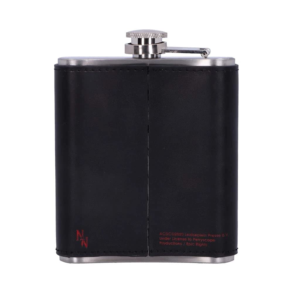 ACDC Black Ice Album Embossed Hip Flask Officially Licensed 3