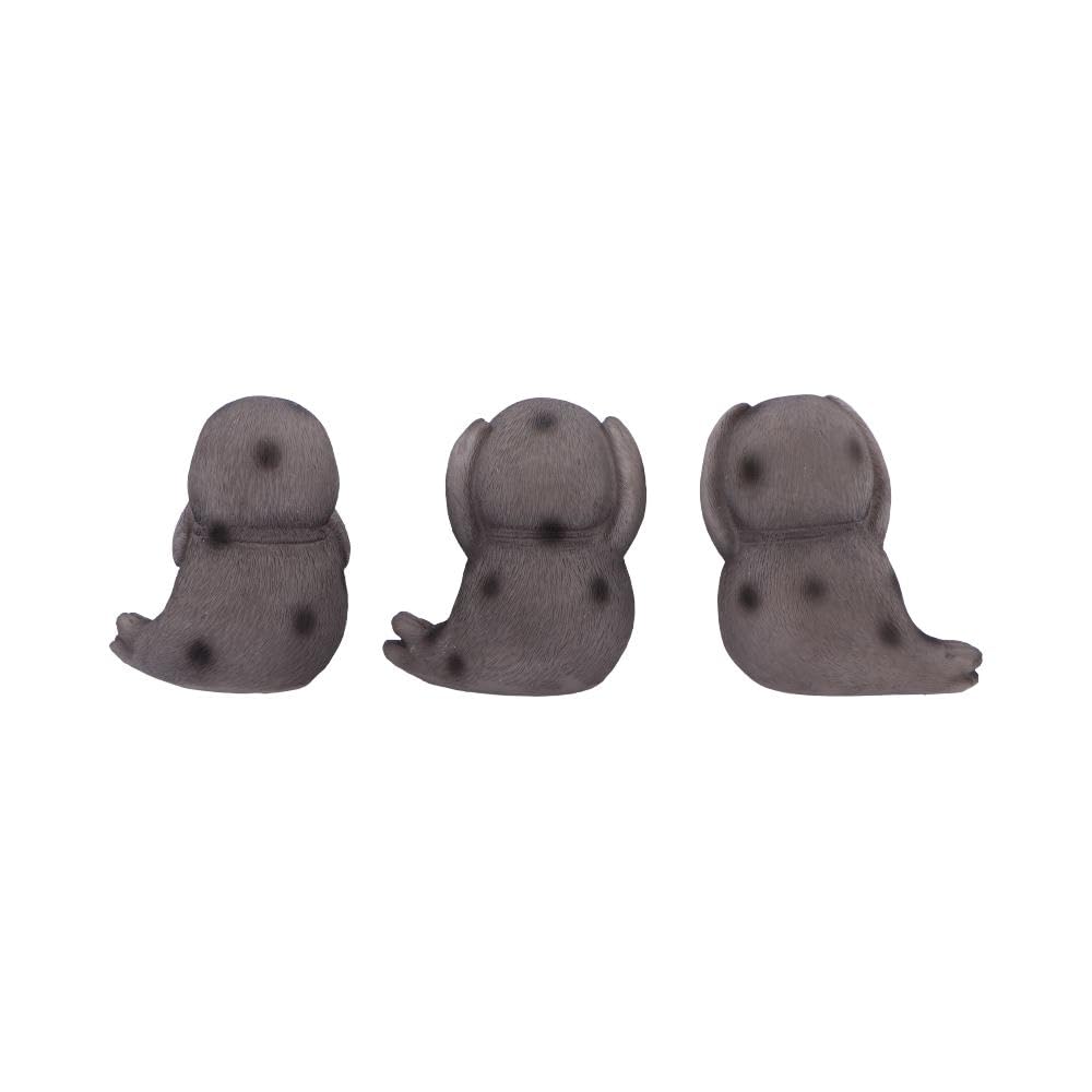 Three Wise Seals Decorative Resin Figurine Set 7.5cm 3