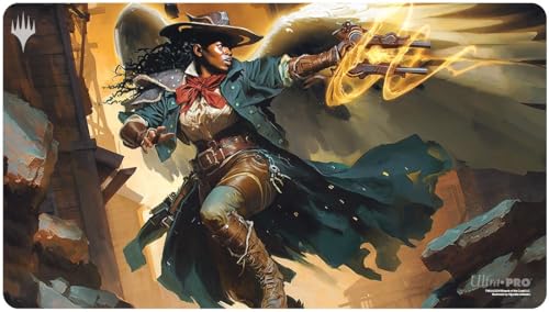 Ultra PRO - Outlaws of Thunder Junction Playmat Ft. Archangel of Tithes for Magic: The Gathering, Limited Edition Unique Artistic Collectible Card Gaming TCG Playmat Accessory