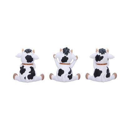 Three Wise Cows Figurines 9cm 3