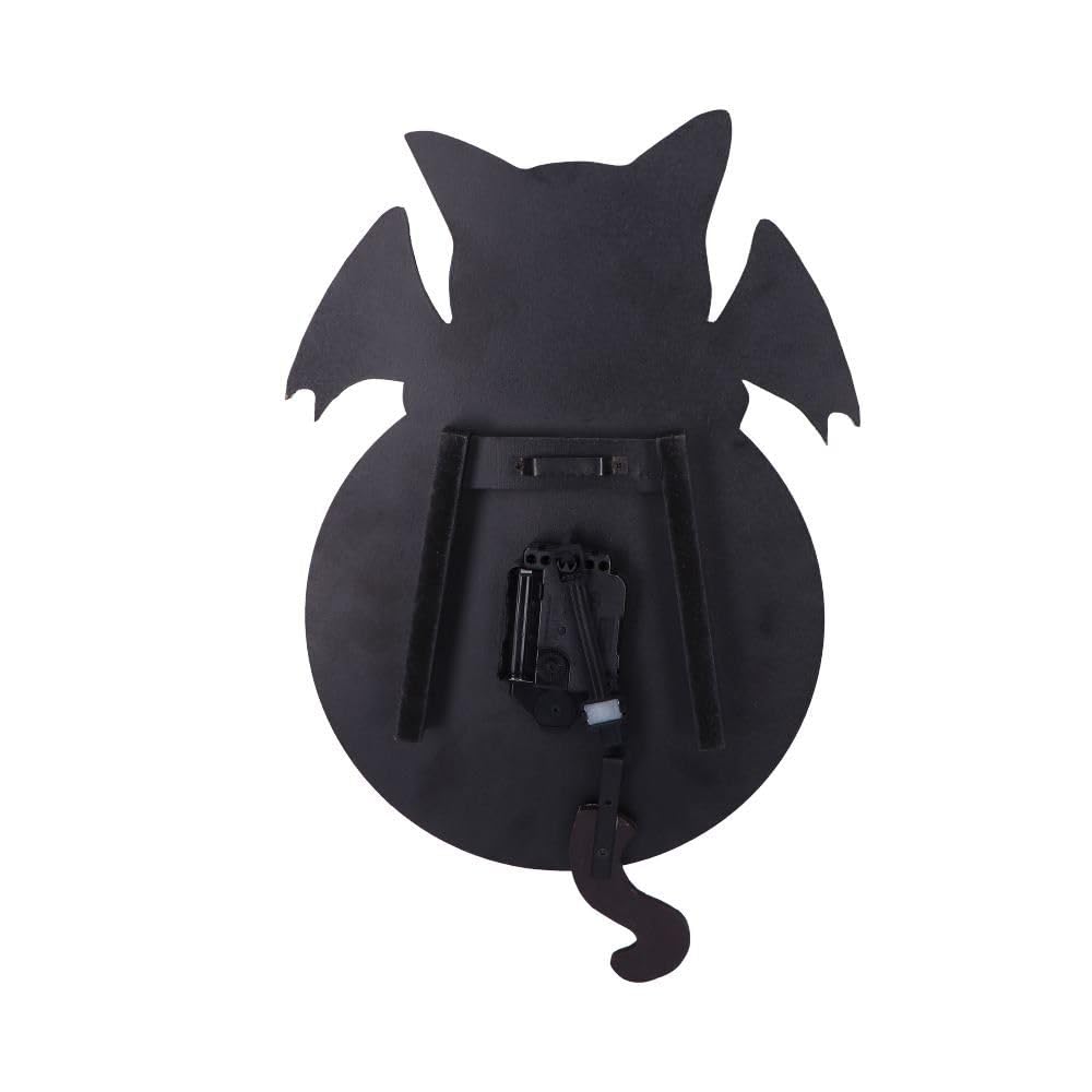 Cult Cuties Malpuss Wall Hanging Clock with Swinging Tail Tickin 41cm