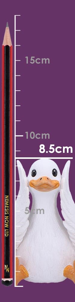 Three Wise Goofy Geese Figurines in See no Hear Speak Evil Poses 8.5cm