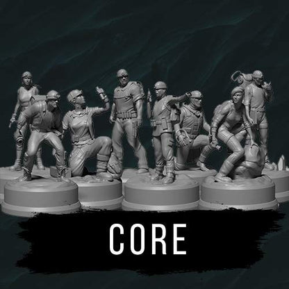 Inside The Box | Sub Terra: Core Miniatures | Board Game Miniatures | Ages 14+ | 1-6 Players | 60 Minutes Playing Time 2