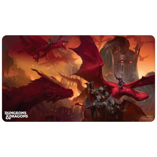 Ultra Pro - Dungeons & Dragons Playmat Dragonlance Shadow of The Dragon Queen - Protect Your Collectible Cards During Gameplay from Scuffs & Scratches, Perfect Use as Mouse Pad, Desk Pad, Desk Mat