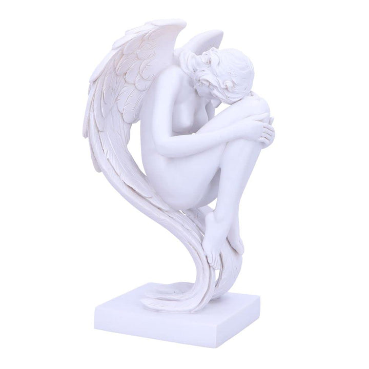Angels Contemplation White Angel Figurine 28cm