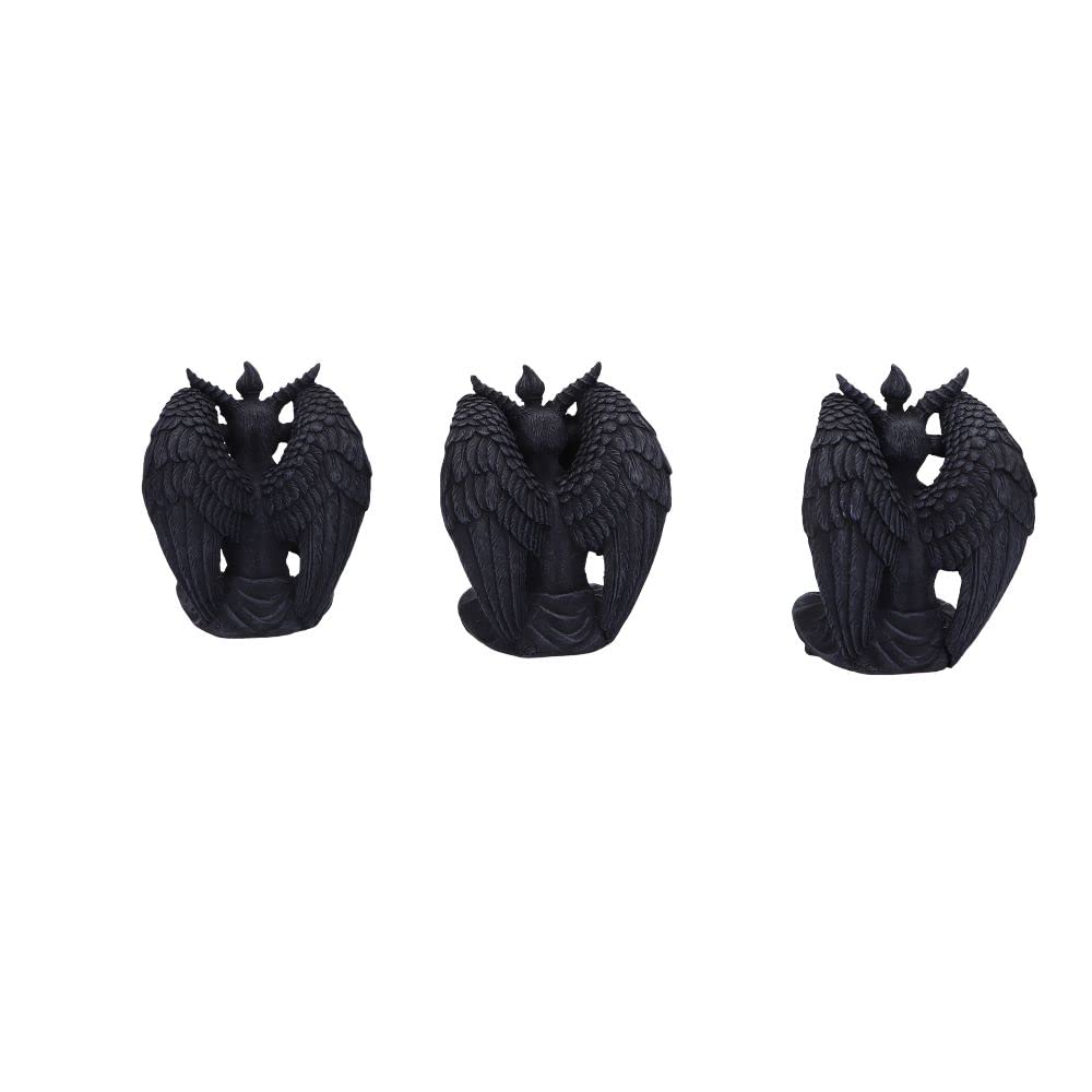 Three Wise Baphomet Figurines 10.2cm 5