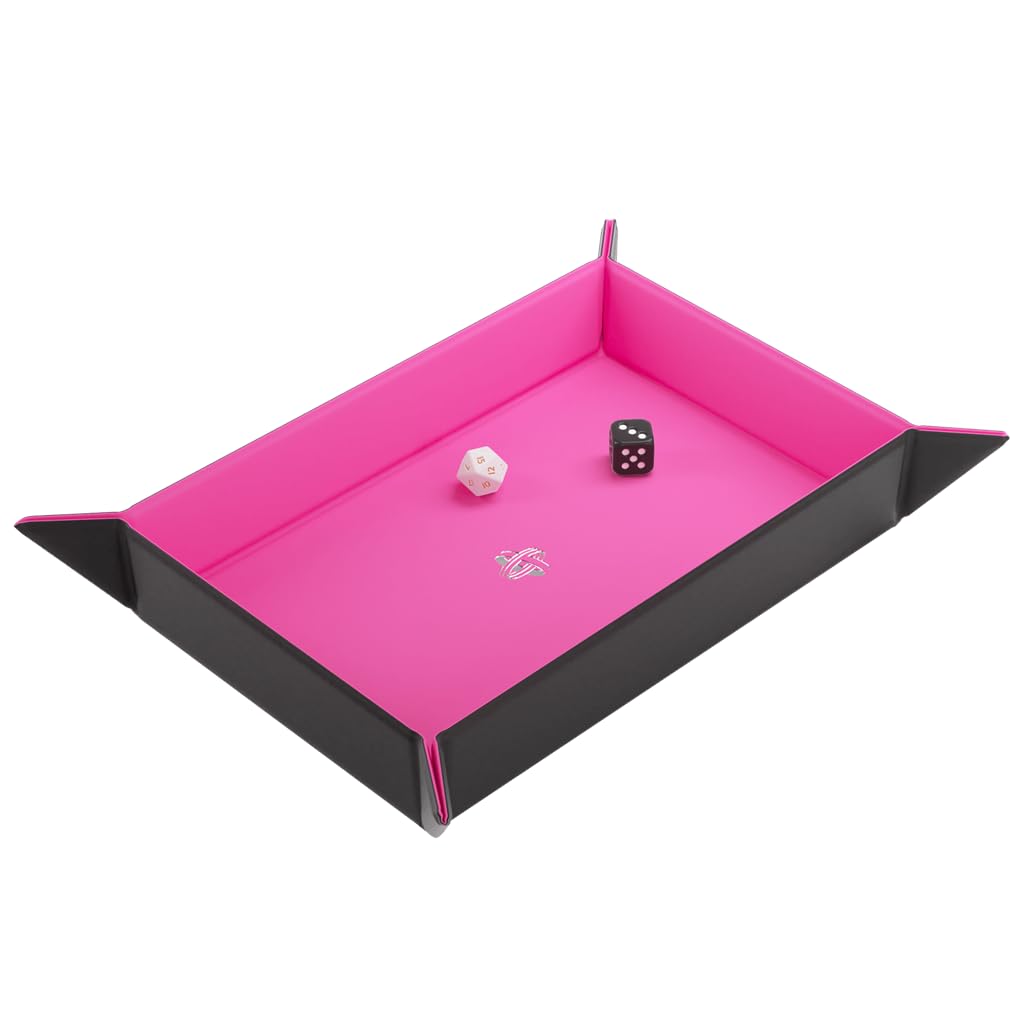 Magnetic Dice Tray Rectangular Black Green Gaming Accessory by Gamegenic 6