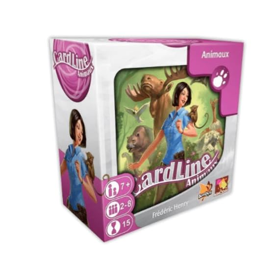 Monolith Board Games | Cardline Animals 2 | Card Game | Ages 7+ | 2-8 Players | 15 Minutes Playing Time