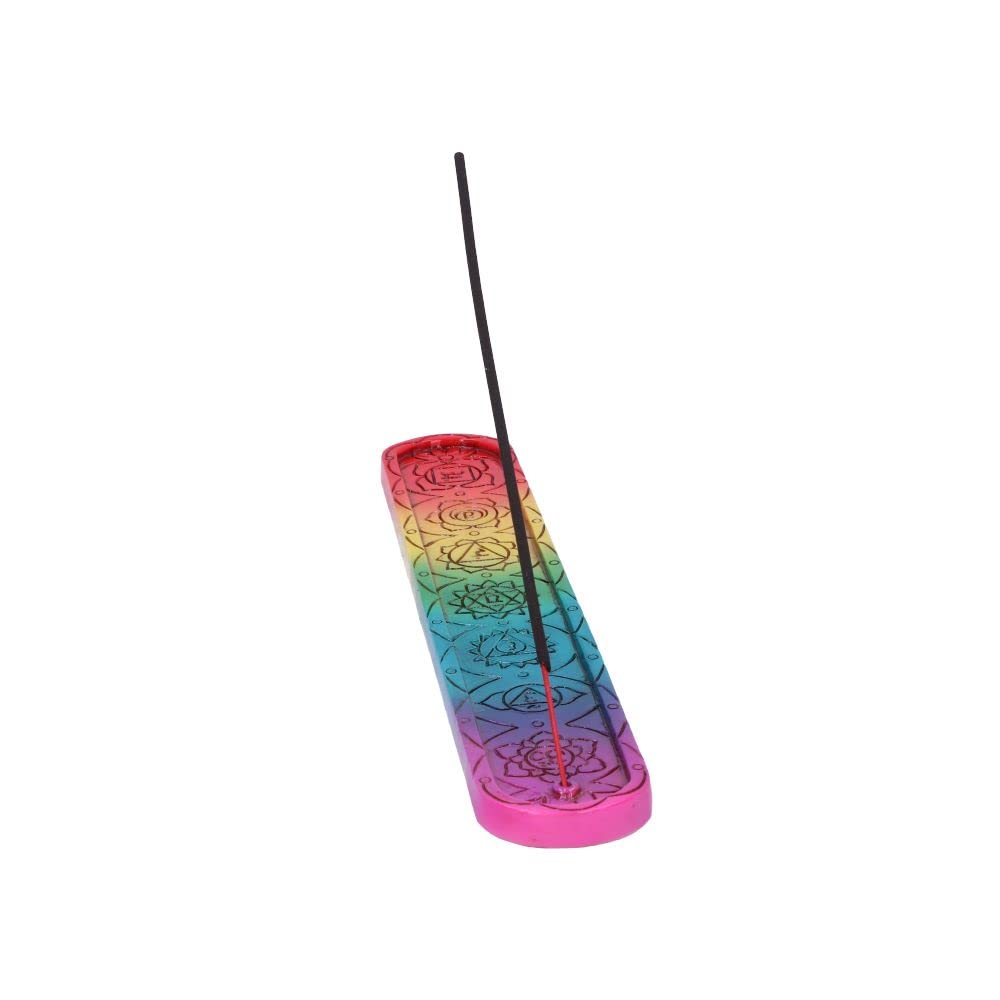 Rainbow Chakra Incense Burner 26cm Set of 4 5