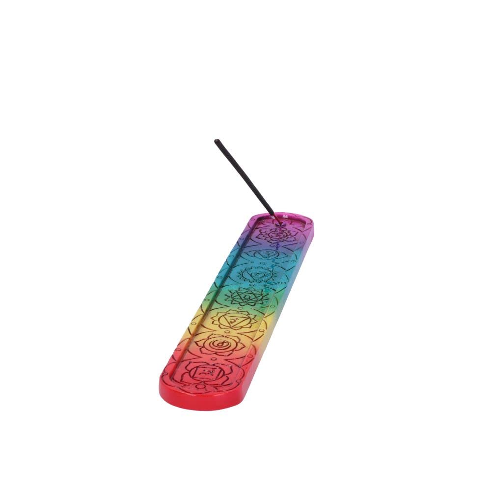 Rainbow Chakra Incense Burner 26cm Set of 4 3