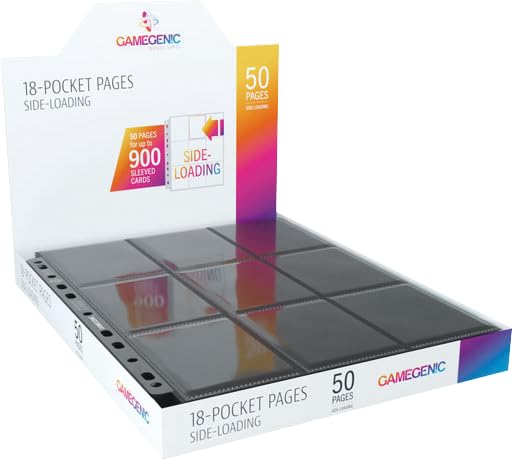 Gamegenic Sideloading 18 Pocket Pages 10 pcs pack Black Gaming Accessory 2