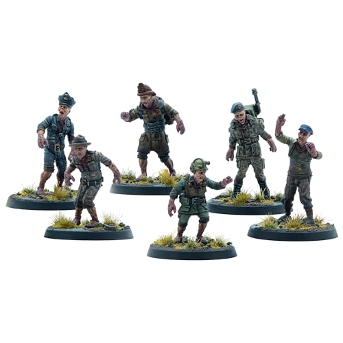 Modipihus Entertainment: Fallout: Wasteland Warfare - Creatures: Ghoulish Remnants Miniatures - 6 Figure Set, Unpainted, The Wilds of Appalachia Wave 1