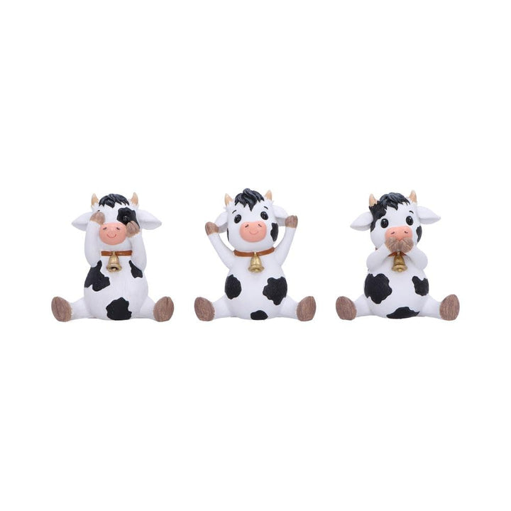 Three Wise Cows Figurines 9cm