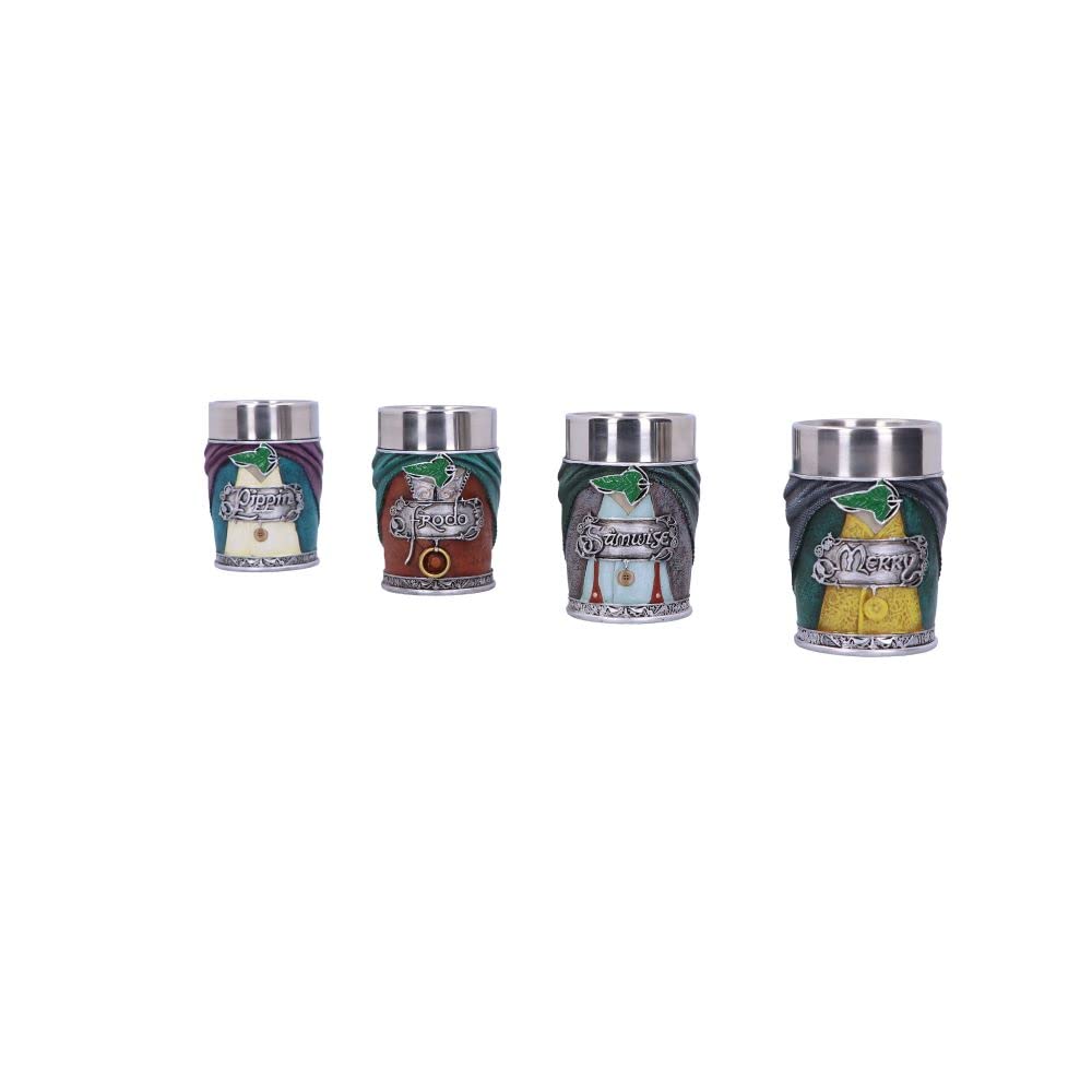 Lord of the Rings Hobbit Shot Glass Set Officially Licensed 5