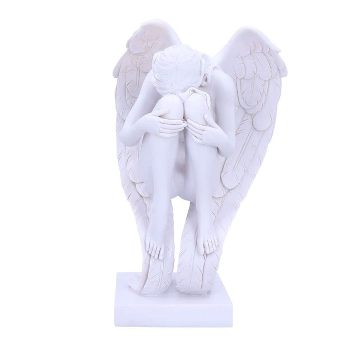 Angels Contemplation White Angel Figurine 28cm