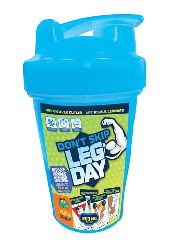 Pandasaurus Games Don't Skip Leg Day Card Game - Ultimate Gym-Themed Strategy Game! Hilarious Workout Competition, Fun Family Game for Kids & Adults, Ages 8+, 3-6 Players, Made 1