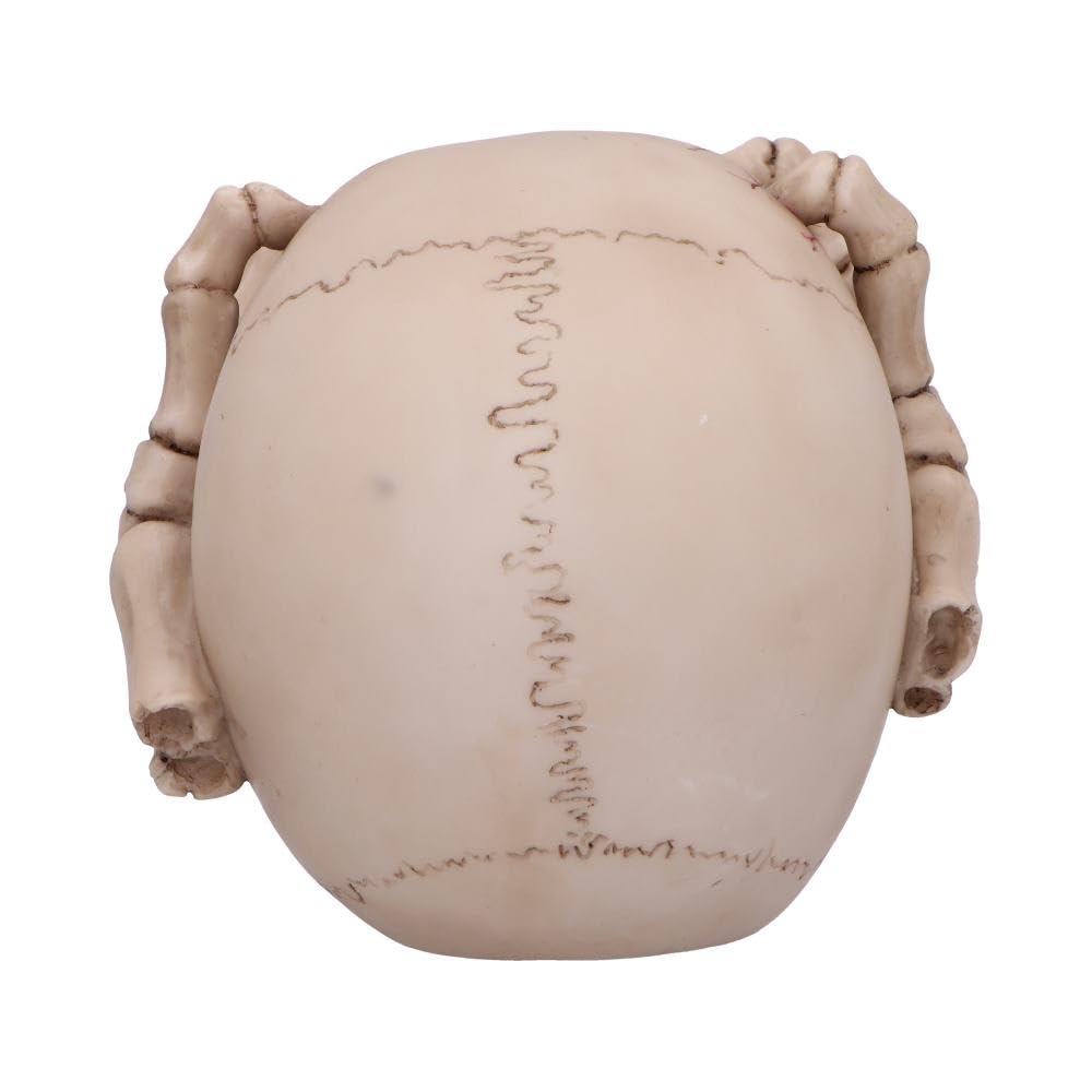 Cracked Decorative Resin Skull 15cm 4