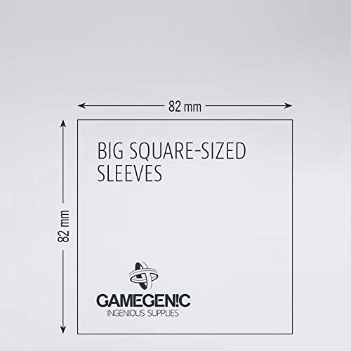 GAMEGEN!C- Prime Big Square Sized Sleeves 82 x 82 mm (50), Clear Colour (GGS10045ML) 3