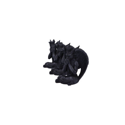 Three Wise Baphomet Figurines 10.2cm 3