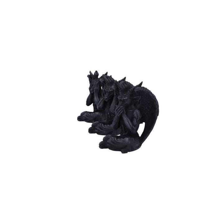 Three Wise Baphomet Figurines 10.2cm