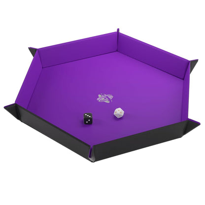 Magnetic Dice Tray Hexagonal Black Pink Gaming Accessory by Gamegenic 6