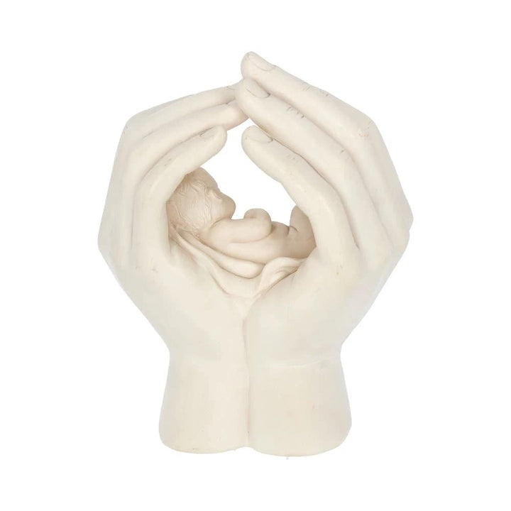 Large Shelter Baby in Cradled Hand Figurine 17.5cm