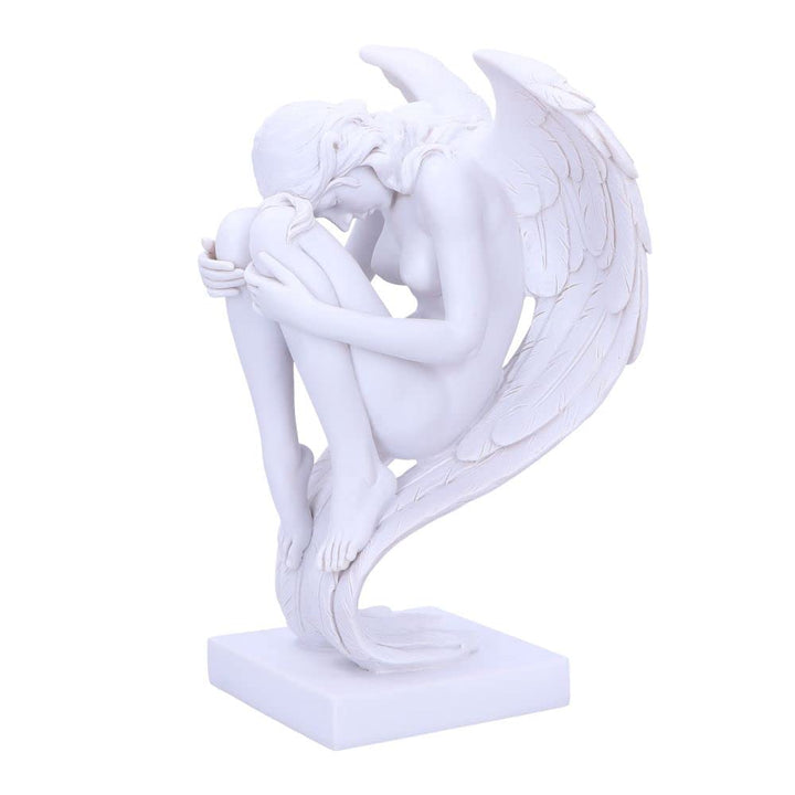 Angels Contemplation White Angel Figurine 28cm
