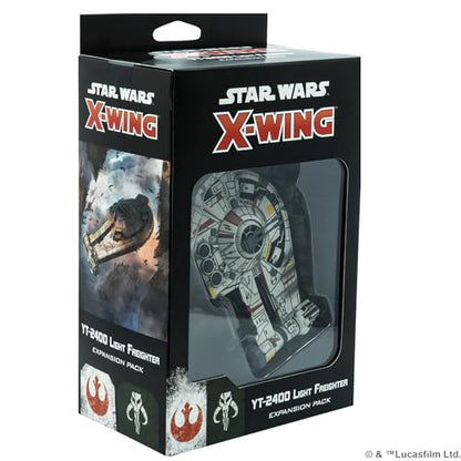 Atomic Mass Games Star Wars X-Wing 2nd Edition Miniatures Game YT-2400 Light Freighter Expansion Pack - Strategy Game for Kids & Adults, Ages 14+, 2 Players, 30-45 Minute Playtime, Made 1