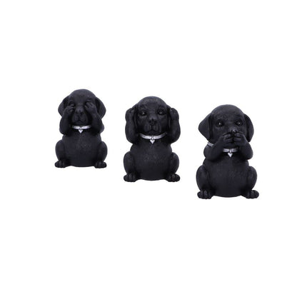 Three Wise Labradors 8.5cm Resin Decoration Statue 2