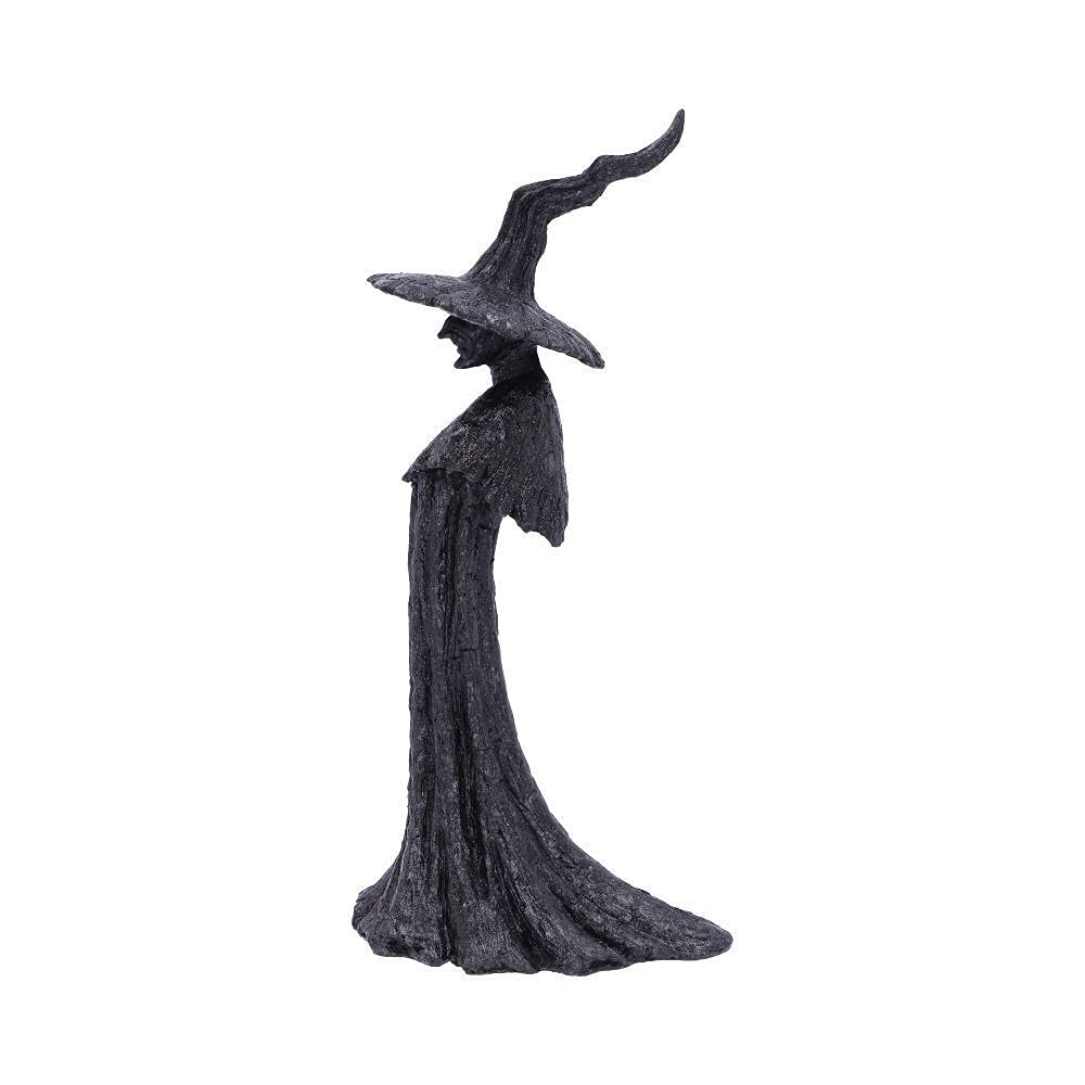 Talyse Black Glittered Forest Witch Ornament Wiccan Decoration Small 30cm 2